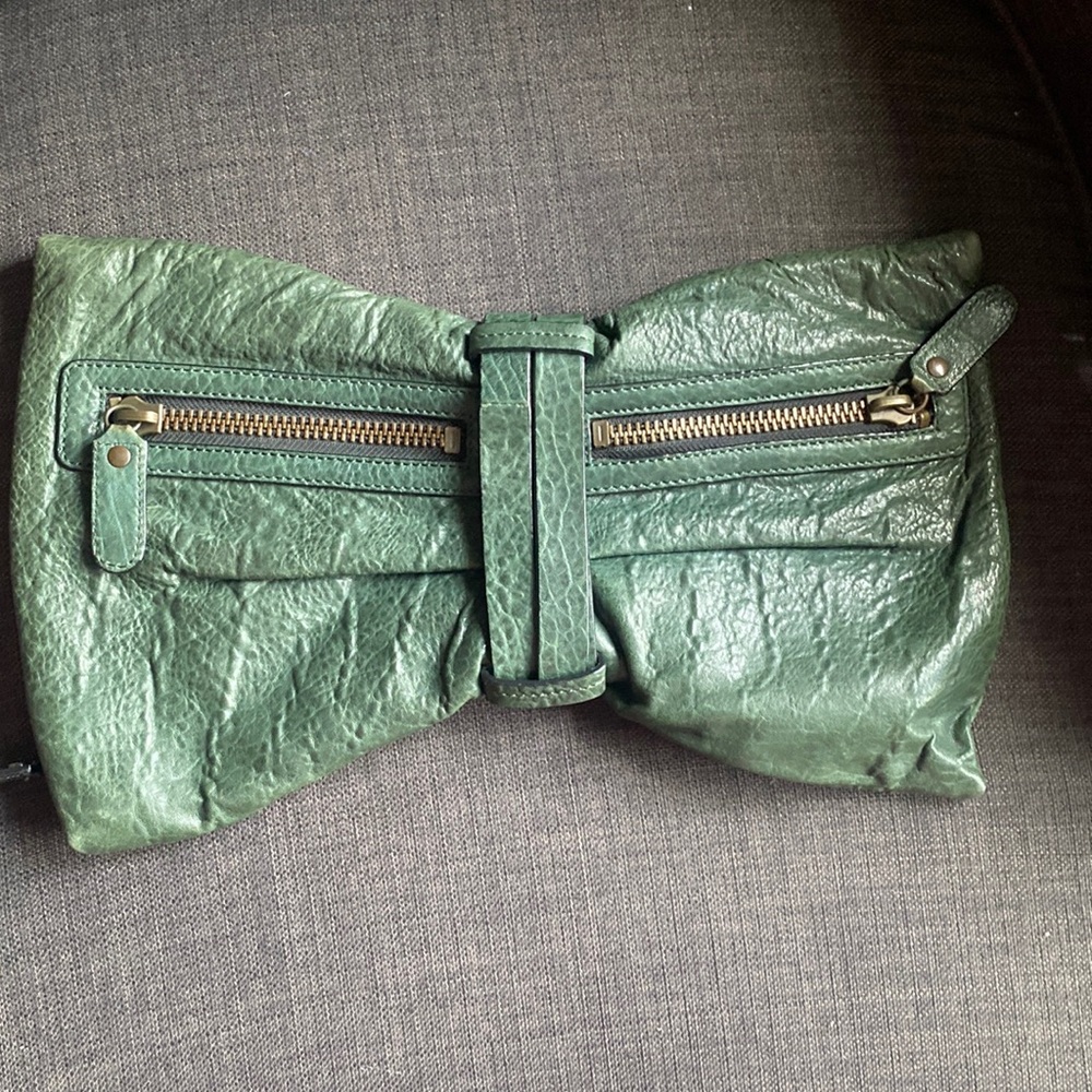 Bcbg MaxAzria leather clutch
